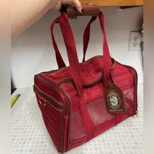 Red Pet Carrier Bag